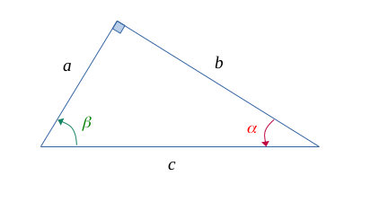 Un triangle rectangle